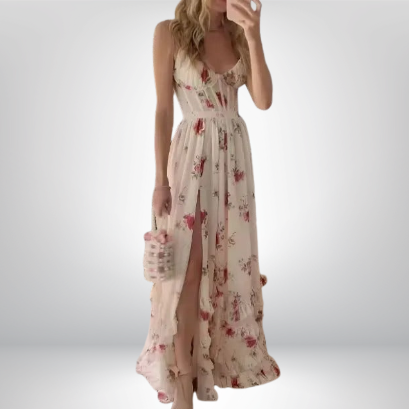 ZARA | Sukienka w Kwiaty Maxi